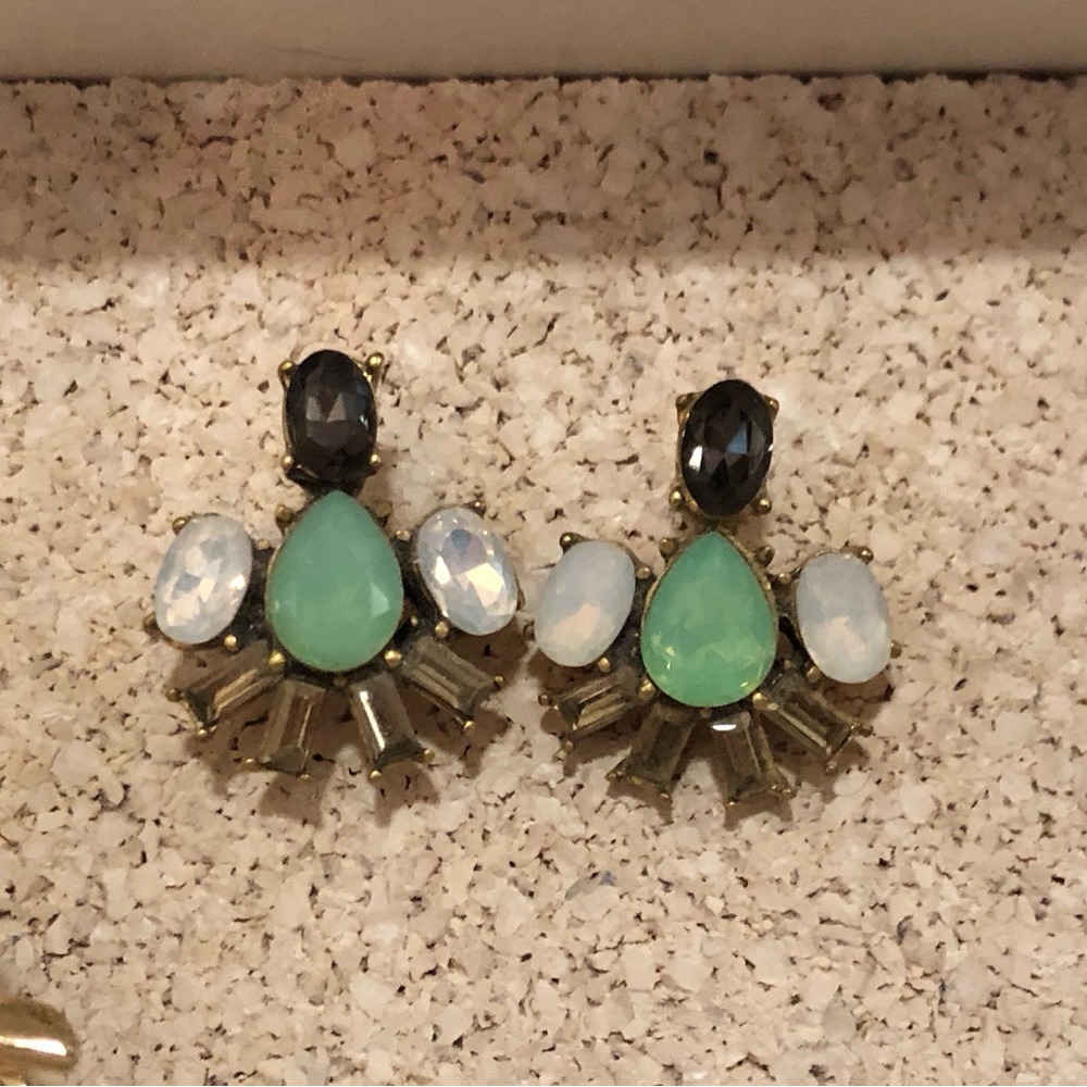 Gemstone stud earrings